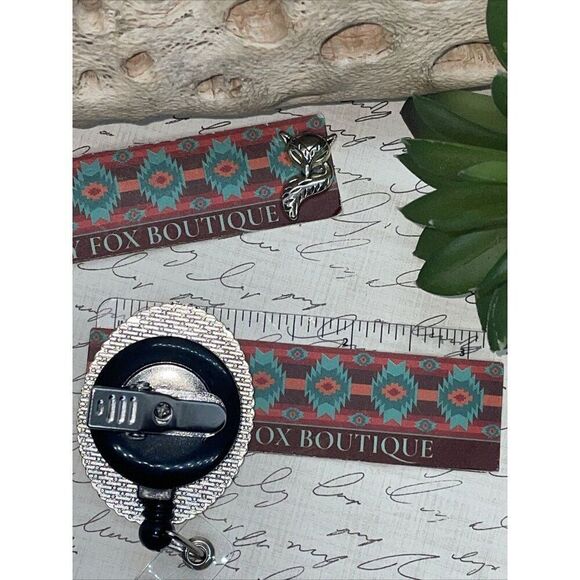 Love Black Cat Kitten Heart Lanyard Rose Retractable Reel ID Card Badge Holder - Picture 8 of 9